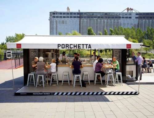 ร้าน Porchetta – ฟู้ดบาร์จากตู้คอนเทนเนอร์