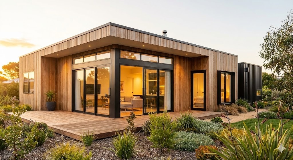 บ้านไม้โมเดิร์นชั้นเดียว